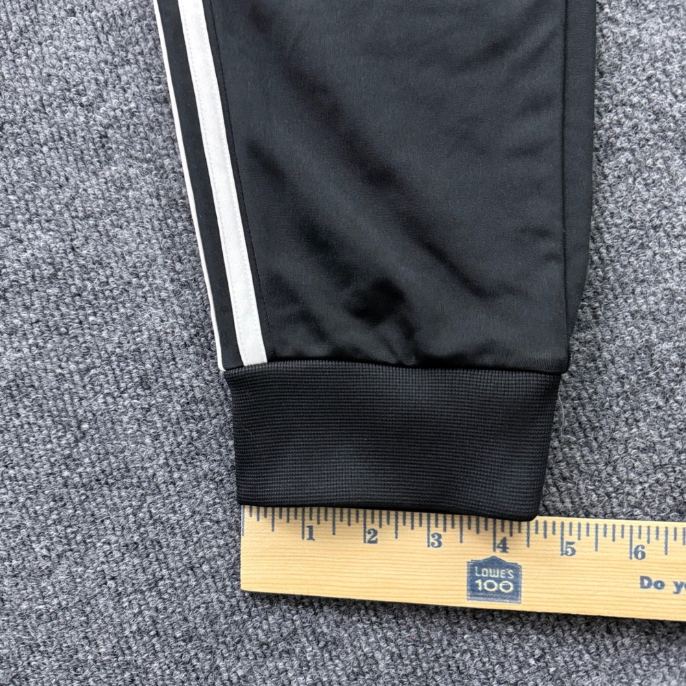 Adidas Essentials 3-Stripes Tricot Track Pants Mens M Black Tapered Jogger - Picture 10 of 14